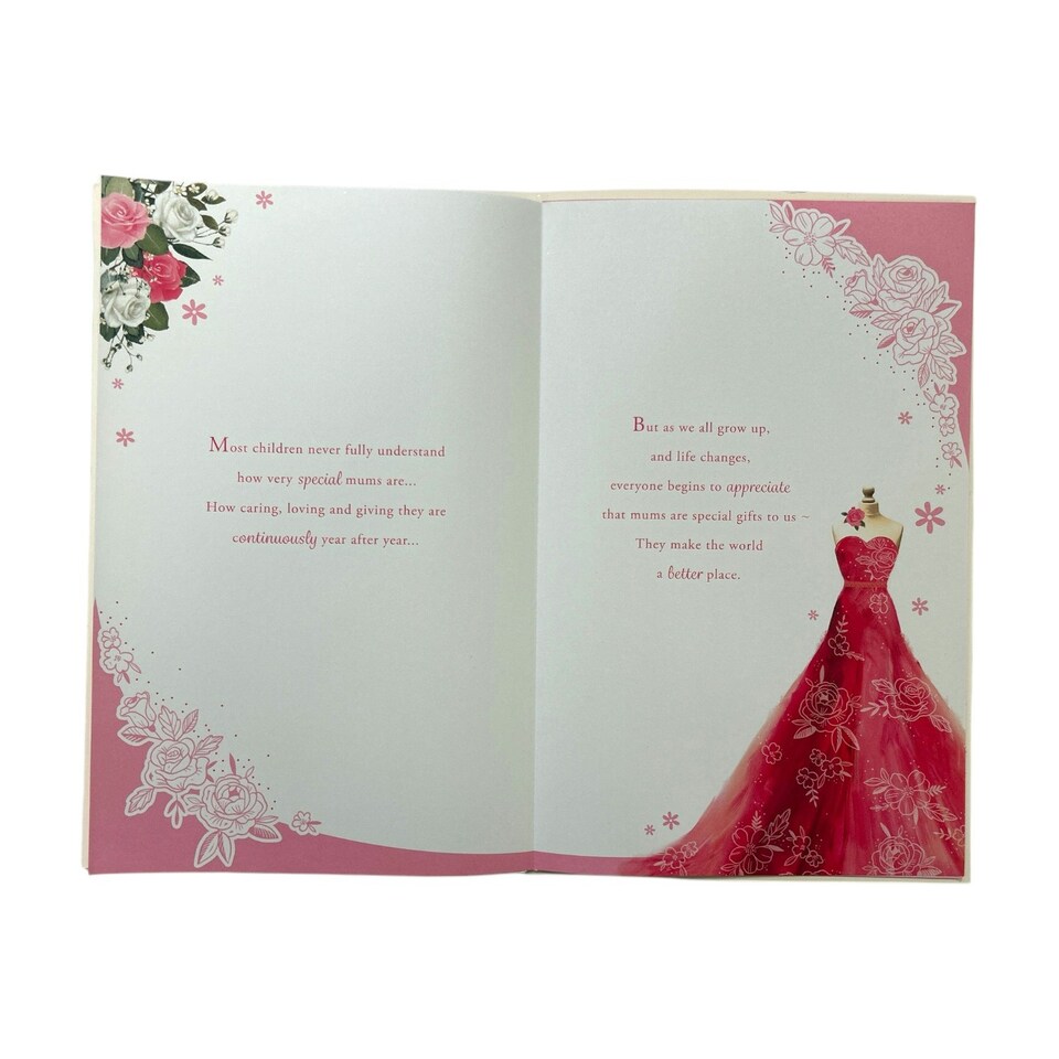 image 1 of For Special Mum 8 Page Insert Luxury Mother's Day Card