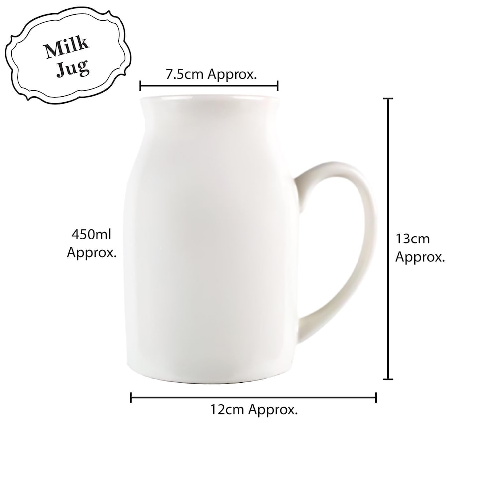 image 1 of Boho Small Porcelain Coconut Milk Serving Jug