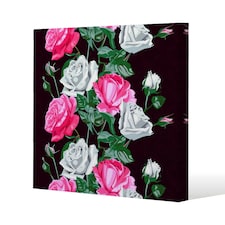 pattern of Pink and White Flowers (Canvas Print) 114 x 114 x 4cm