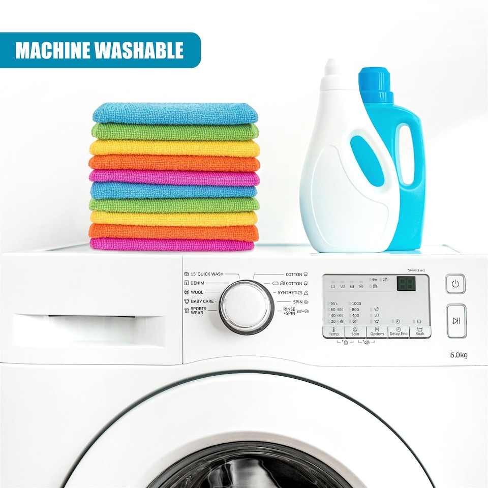 image 1 of MTS Pack of 30 Multipurpose Microfibre Cleaning Cloths 30x30cm