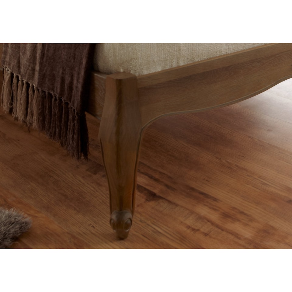 image 1 of Oak Finish Super King Size Bedframe  in Light Brown