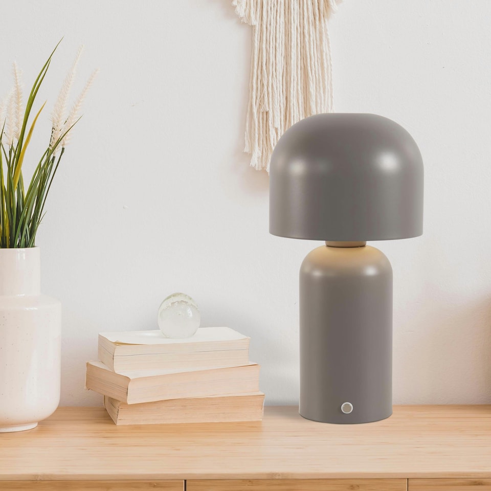 image 1 of RECHARGBLE USB MATT GREY LED LAMP