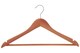image 1 of Interiors by Premier Cedar Wood Clothes Hanger, Natural Anti-Moth Hanger With Shoulder Notches And Chrome Hook