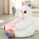 image 1 of Kids Plush Animals Sitting Support Sofa | White | White | One Size