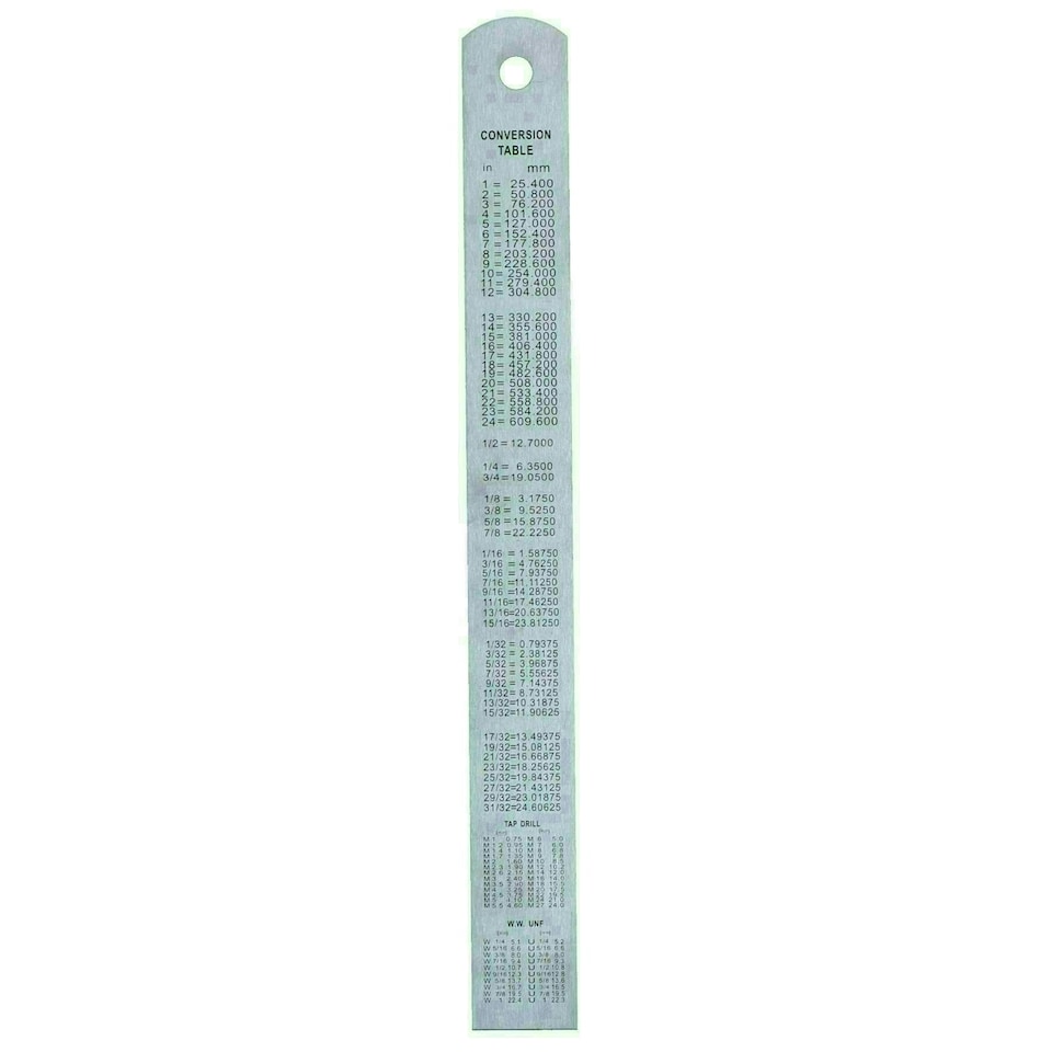 image 1 of Stainless steel ruler 6" / 150mm / straight edge / rule / measuring TE433