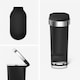 image 2 of Simplehuman 40L Slim Pedal Kitchen Bin with Liner Rim, Black Plastic