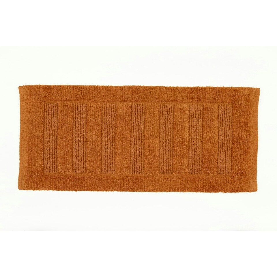 image 1 of Bliss Pima 100% Cotton Bath Mat 50x80cm – Ultra-Soft 1600GSM Luxury Bathroom Rug Orange | Spice | 50 x 80cm