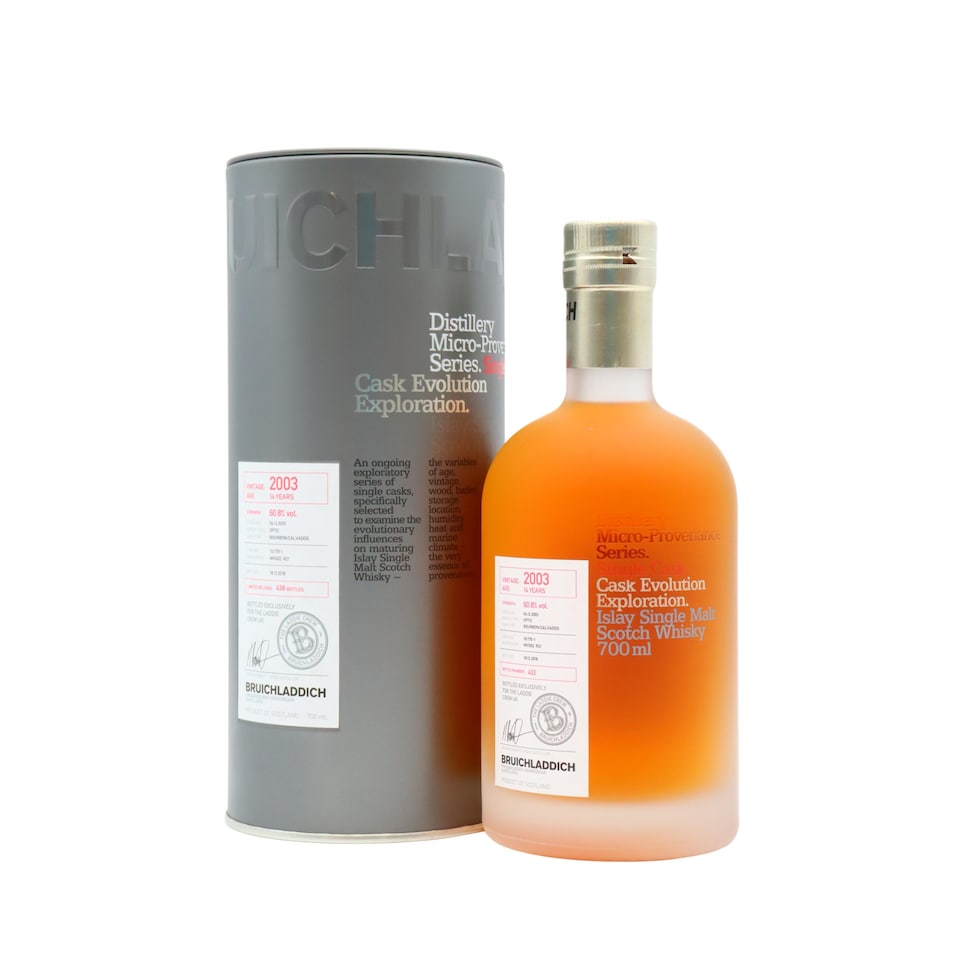 Bruichladdich - Micro Provenance Single Brandy Cask No. 10-179-1 2003 14 year old Whisky