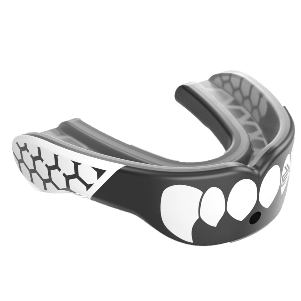 image 1 of Shock Doctor Childrens/Kids Gel Max Power Mouthguard - Carbon/White - One Size