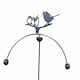 image 2 of Birds Feeding Wind Rocker Double Bare Metal/Ready to Rust - Steel - W54 x H148.5 cm