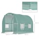 image 7 of Outsunny Polytunnel Greenhouse Outdoor Grow House Roll Up Door Windows 2x2.5m