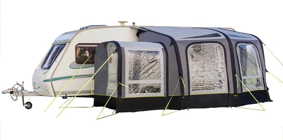 image 1 of View 300 Caravan Inflatable Porch Awning With Porch Extension
