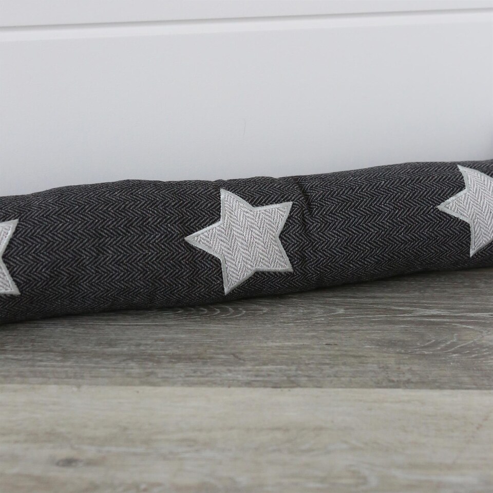 image 1 of Nicola Spring Herringbone Draught Excluders - 78.5cm - Star - Pack of 2