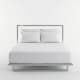 image 1 of Luxury 250TC Housewife Satin Stripe Pillowcase Pair Soft Touch | White | Standard
