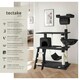 image 2 of Cat Tree Marcel - 141 cm, sisal cat scratching post - Black