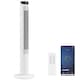 image 1 of HOMCOM Tower Fan with WiFi Control 116 cm | White | White | 31.5 x 31.5 x 116 cm