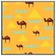 image 4 of Camels & pyramids (Picutre Frame) White | XS