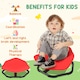 image 3 of AIYAPLAY Sensory Spinning Chair for Kids, for Balance, Coordination, Red