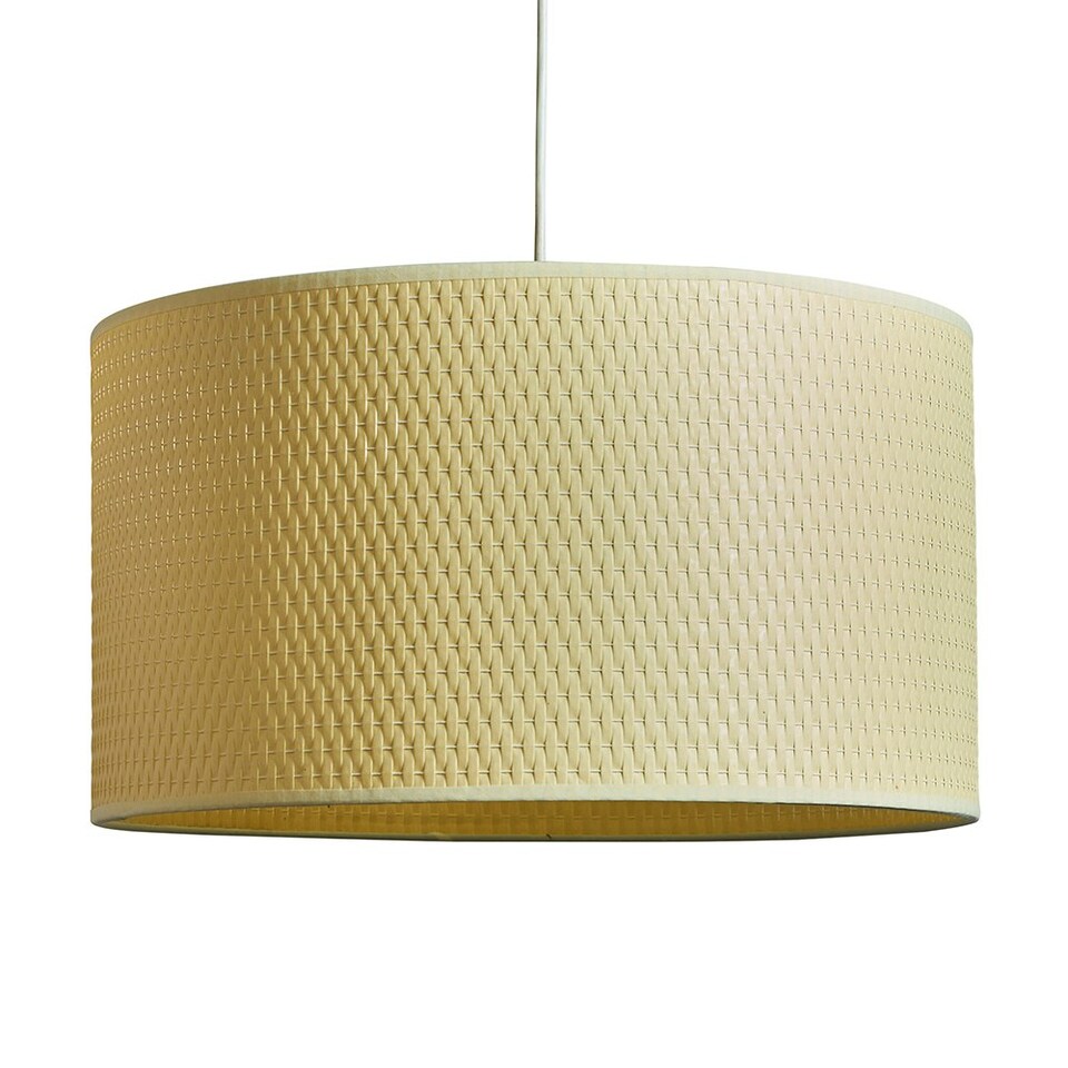 image 1 of ValueLights Natural Ceiling Light Pendant Drum Natural Shade Cream