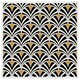 image 1 of Black & gold shells geometric (Picture Frame) White | XS
