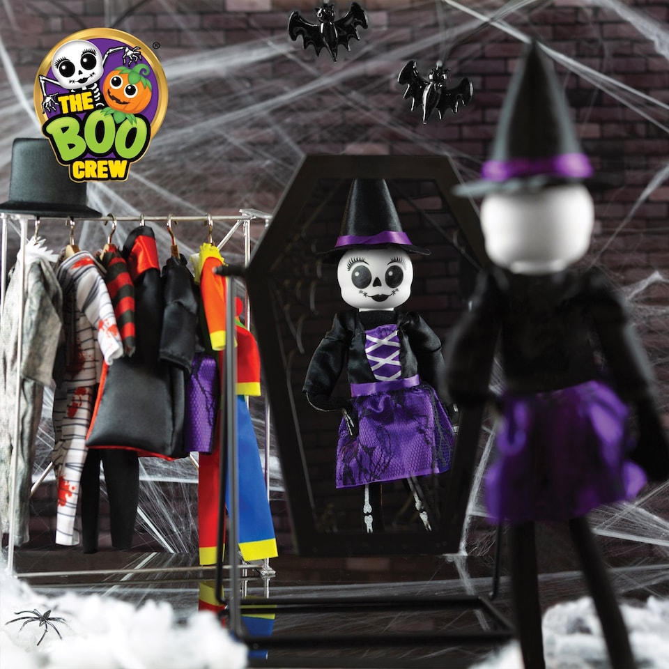image 1 of The Boo Crew Halloween Doll Costume - Spooky Tabletop Decor and Seasonal Collectible