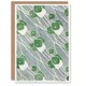 image 1 of Hannah Borger Overbeck Art Card Green Geometric Pattern