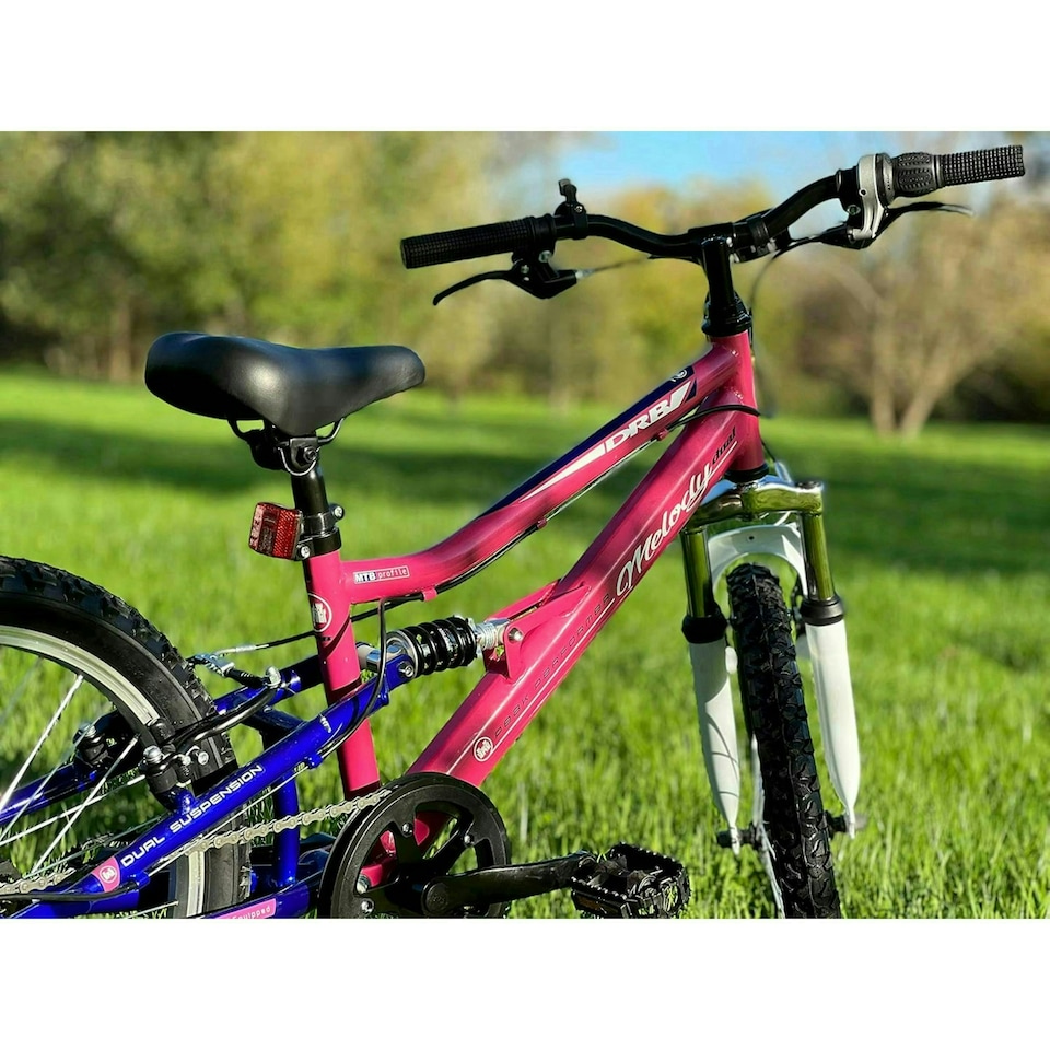 image 1 of Dallingridge Melody 20" Girls Full Suspension Mountain Bike - Pink/Blue