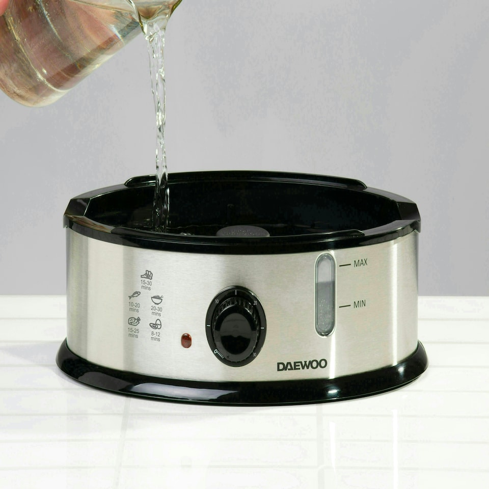 image 1 of Daewoo 9L Capacity, 3 Layer Food Steamer With Rice Bowl