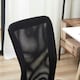 image 6 of Vinsetto Armless Office Chair with Adjustable Height Mesh Back Wheels Black