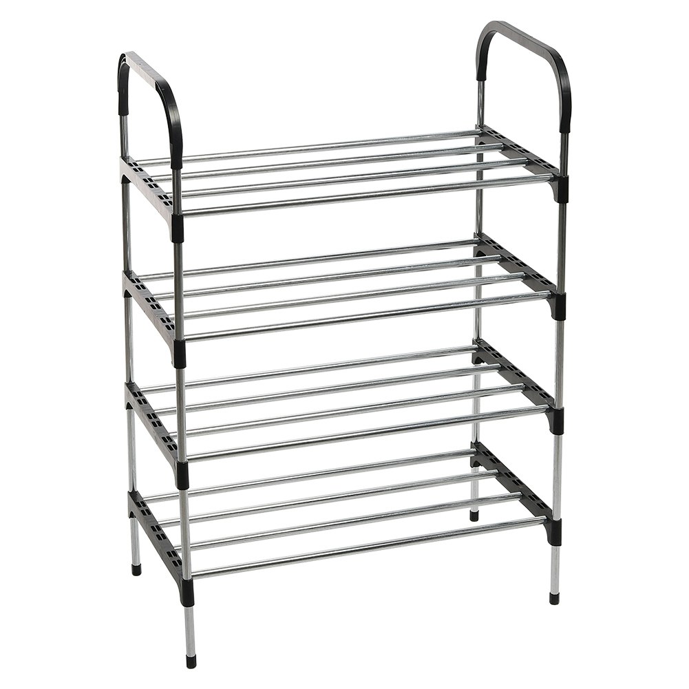 Living and Home 4-Tier Stackable Shoe Rack Organizer