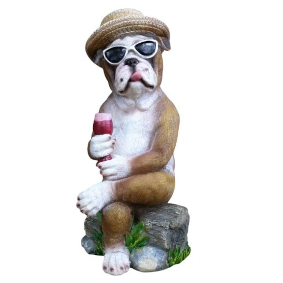 image 1 of Gifts Direct 2 U Holiday Bulldog Ornament | Brown