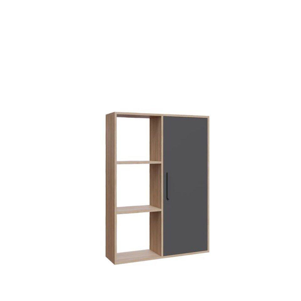 image 1 of Decorotika Patrick 3 Shelves and a Cabinet Bookcase