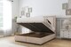 image 2 of Sloomy Lancaster Sand Naples Ottoman Bed With Mattress With 54" Floor Standing Headboard 4'6 Double