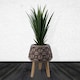 image 1 of Embossed Composite Large Planter | Brown