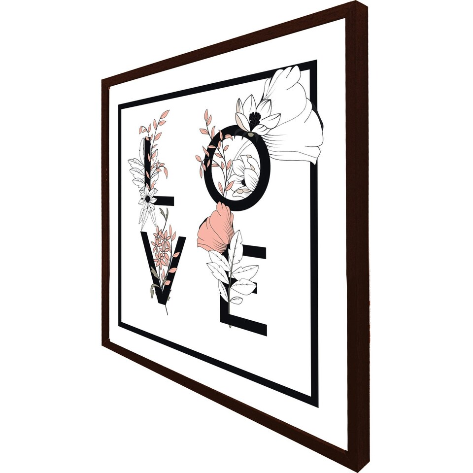 image 1 of Love (Picture Frame) Brown | Oak | S