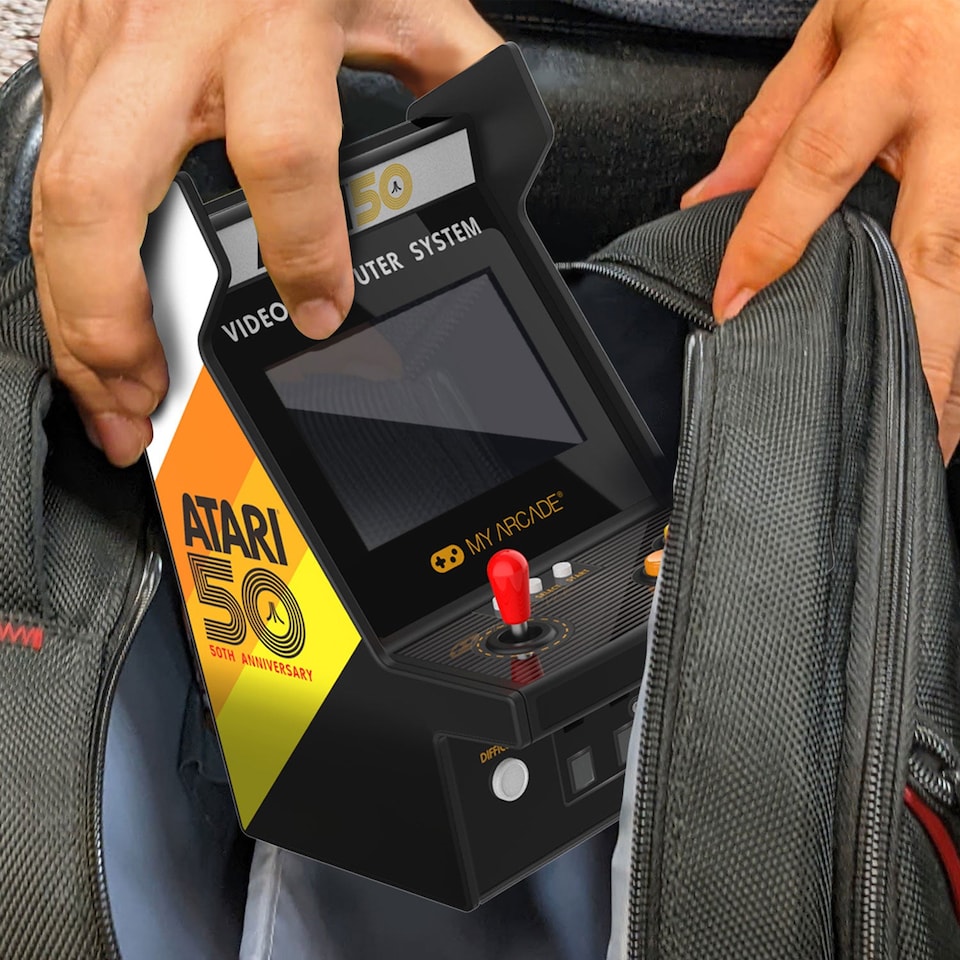 image 1 of Atari Portable Retro Arcade Micro Player Pro 6.7" (100 Games in 1)