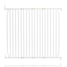 Safetots Eco Screw Fit Baby Gate, White, 110cm - 120cm, Stair Gate for Toddler and Baby, Screw Fit Safety Barrier, Easy Installation Safety Gate
