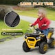 image 6 of AIYAPLAY 12V Kids Electric Ride on ATV, Battery Powered Quad Bike with 4 Suspension Wheels, Forward Reverse Function, Headlights, Music, Storage Basket, for Ages 3-5 Years, Yellow