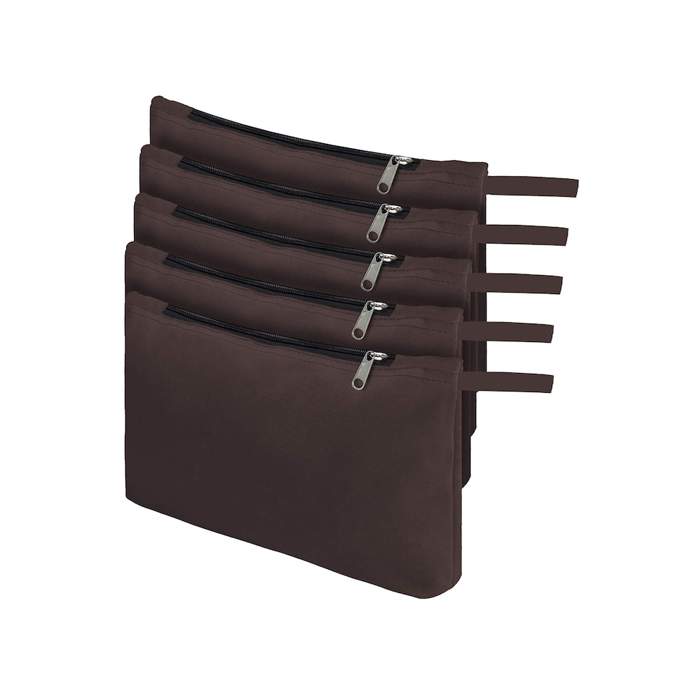 image 1 of Covers&All Tool Bag, 12 Oz Heavy Duty Waterproof Pouch with Sturdy, 7 in L x 11 in W x 7 in H, Brown
