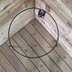 image 5 of Pack of 3 Tom Chambers Urban Metal Herbaceous Garden Plant Support Ring Large 40cm x 60cm