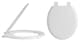 image 1 of Balterley Traditional Wooden Bottom Fix with Plastic Hinges