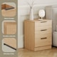 image 4 of Vida Designs Trega 3 Drawer Bedside Chest Bedroom Storage Unit, (H) 50cm x (W) 39cm x (D) 28cm, Pine