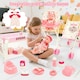 image 6 of Complete Baby Doll Accessories Nursery Set Pretend Role Play Cot Set for Kids Doll Crib High Chair Prentend PlayBrand
