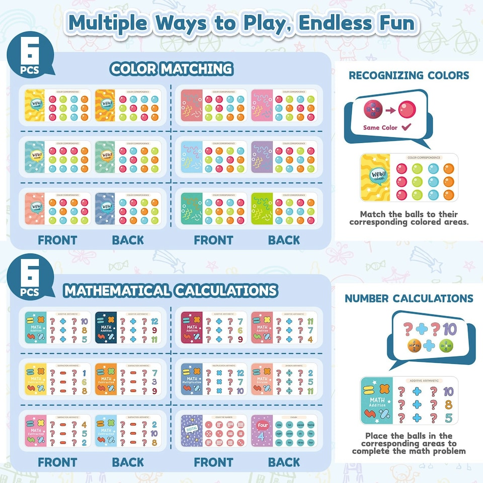 image 1 of Interactive Ball Roll Toy with Music, Lights & Sound - Blue Educational Puzzle Game for Kids