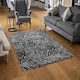 image 2 of Geometric Snake Skin & Patterns (Rug) Black | Small: 60x110cm