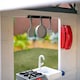 image 4 of Teamson Kids Wooden Playhouse Wendy House with Rainbow Shade, Kitchen, Flower Box & Bench, White