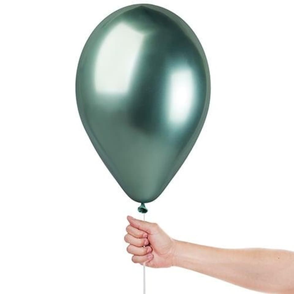 image 1 of Shiny Green Bio Latex Balloons 33cm / 13 in - Pack of 6