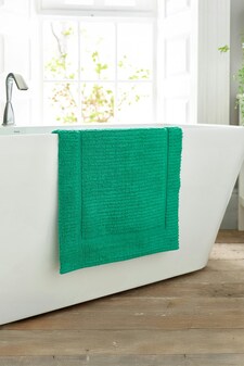 Quik Dri 1500gsm Bath Mat 50x80cm – Everday Absorbent Bathroom Mat | Green | Emerald | 50 x 80cm