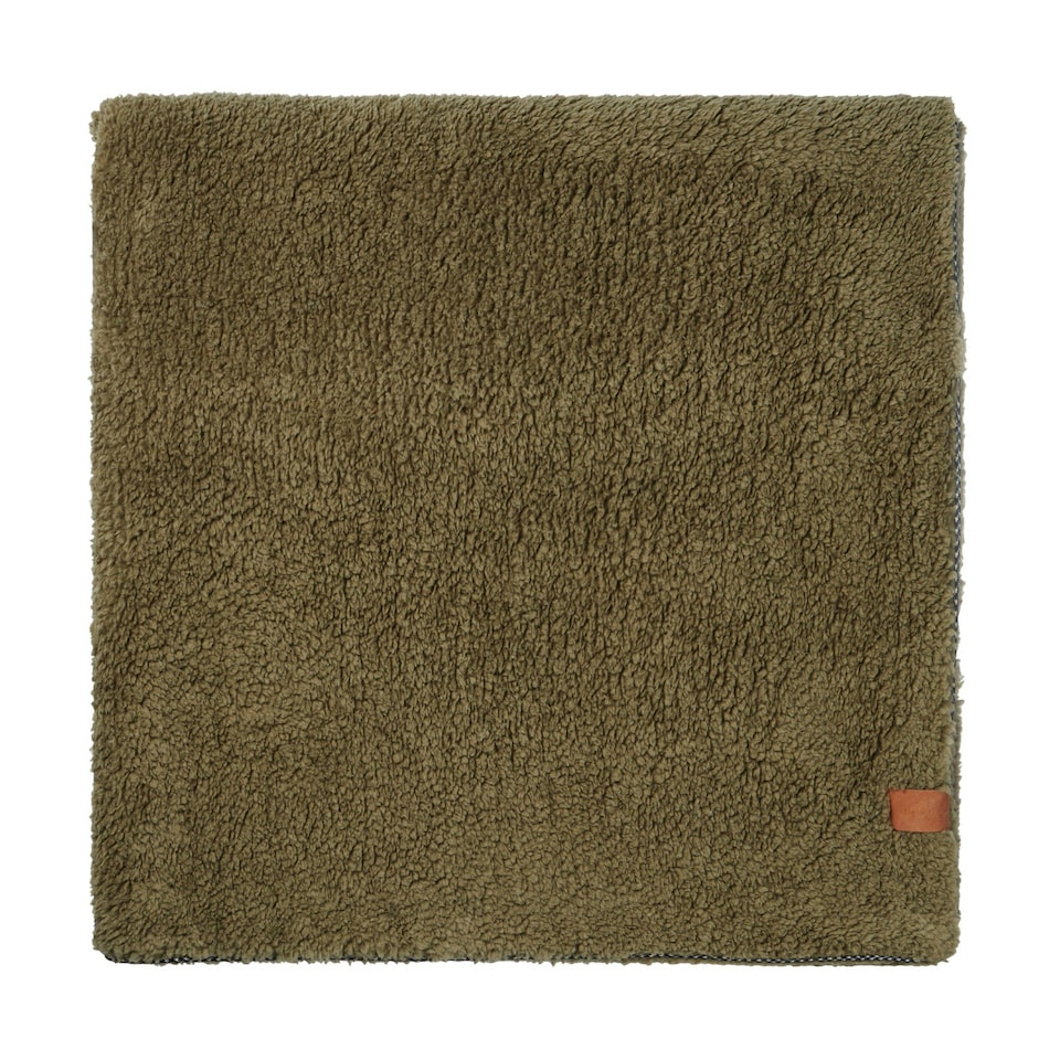 image 1 of Vinga Maine Pile Double Layer Blanket - Green - One Size Green