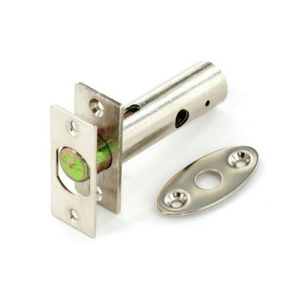 Securit Security Nickel Plated Door Bolt - Silver - 55mm
